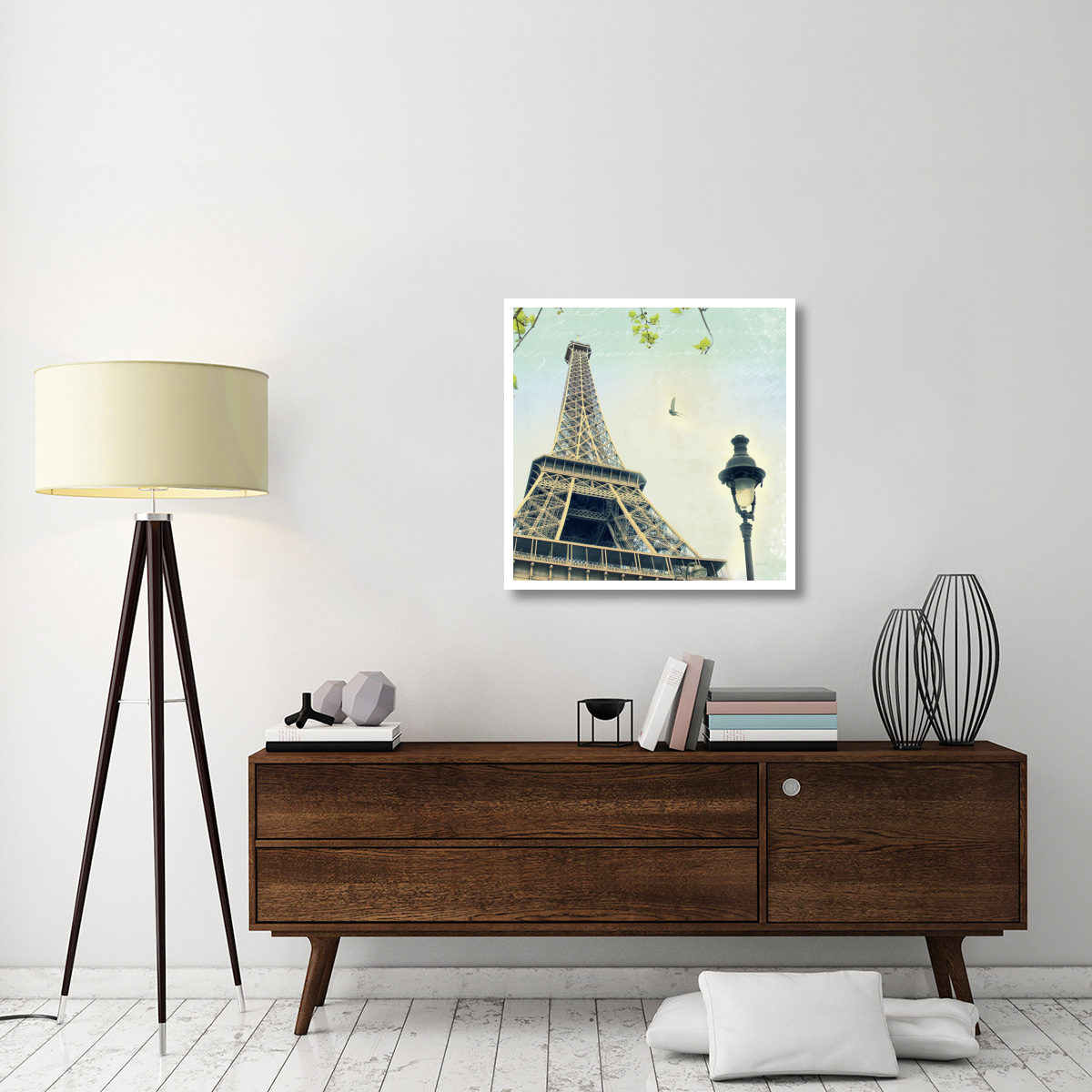 Paris Eiffel Letter -Paper Art-32&quotx32"