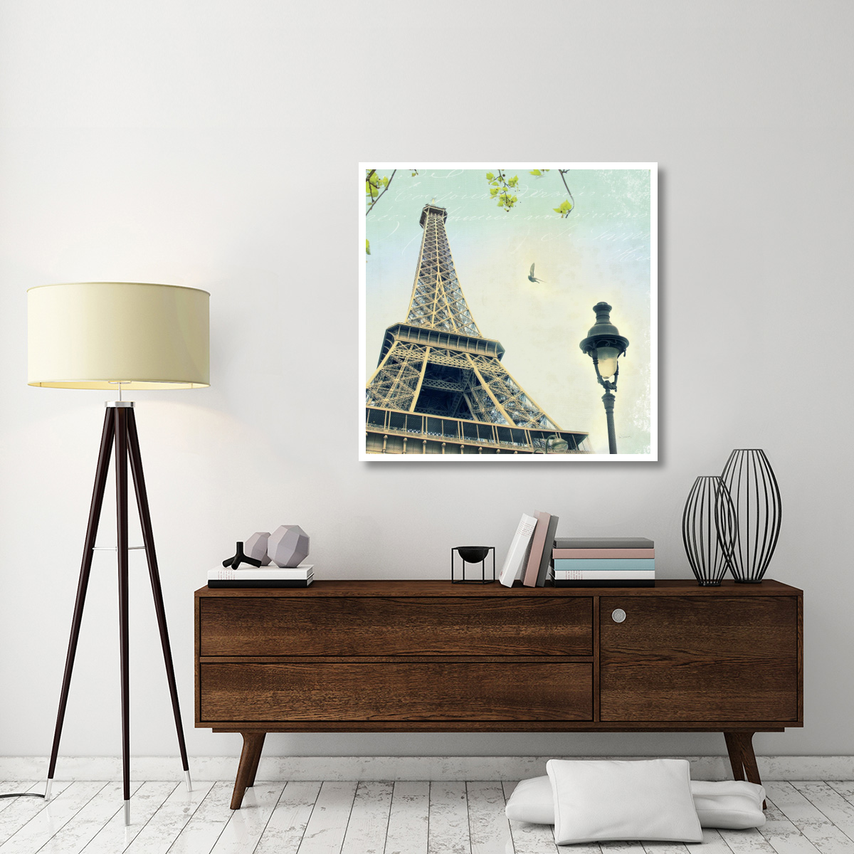 Paris Eiffel Letter -Paper Art-42&quotx42"