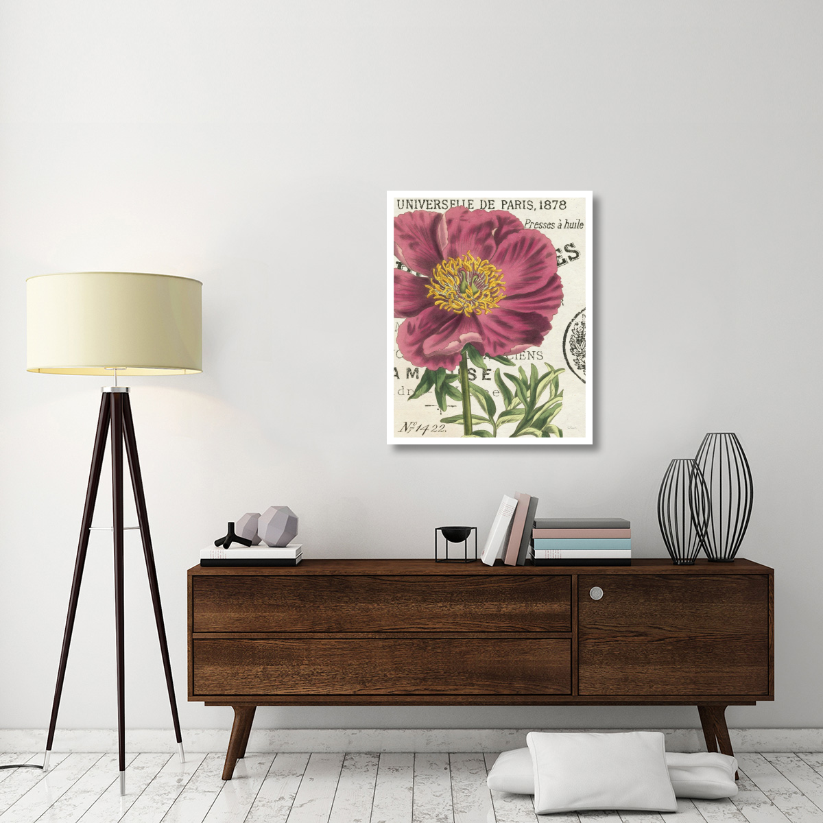Peony Botany -Paper Art-30&quotx37"