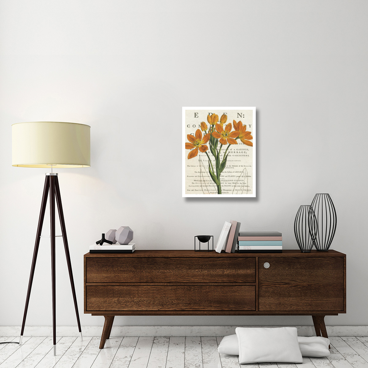 Euphorbia Botany -Paper Art-24&quotx30"
