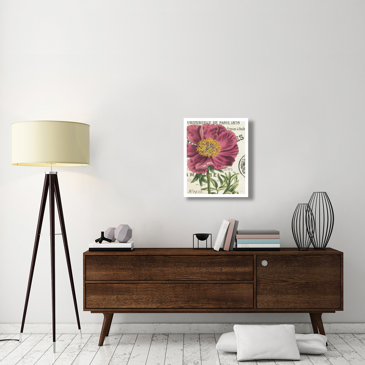 Peony Botany -Paper Art-22&quotx26"