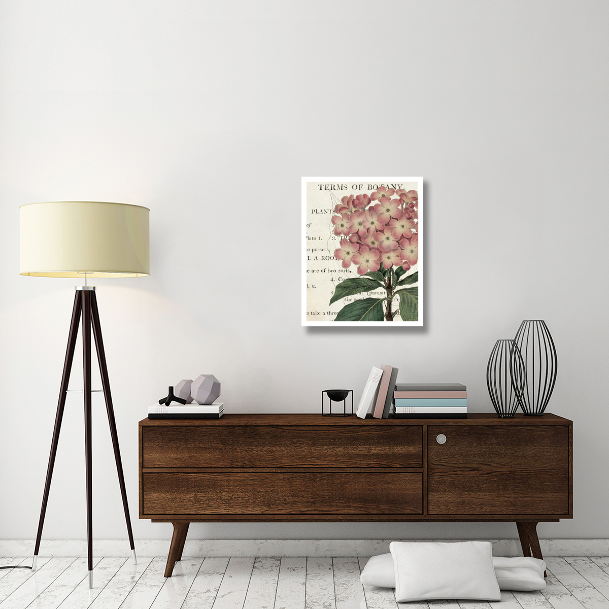Bicolor Phlox Botany -Paper Art-24&quotx30"