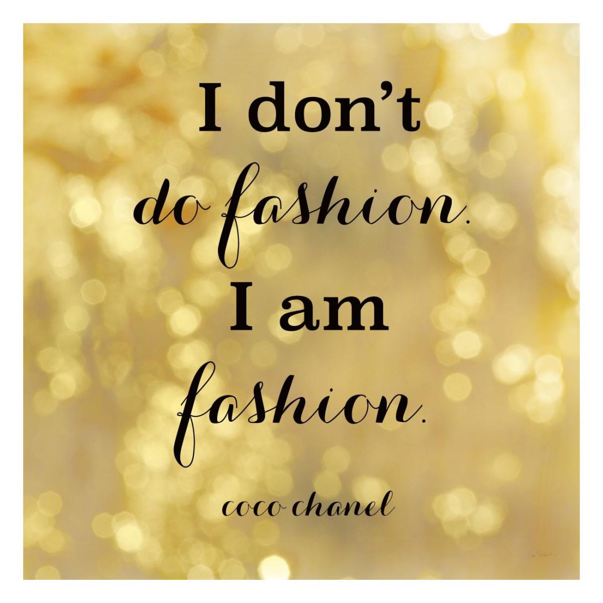 Fashion Quotes III -Paper Art-26"x26"