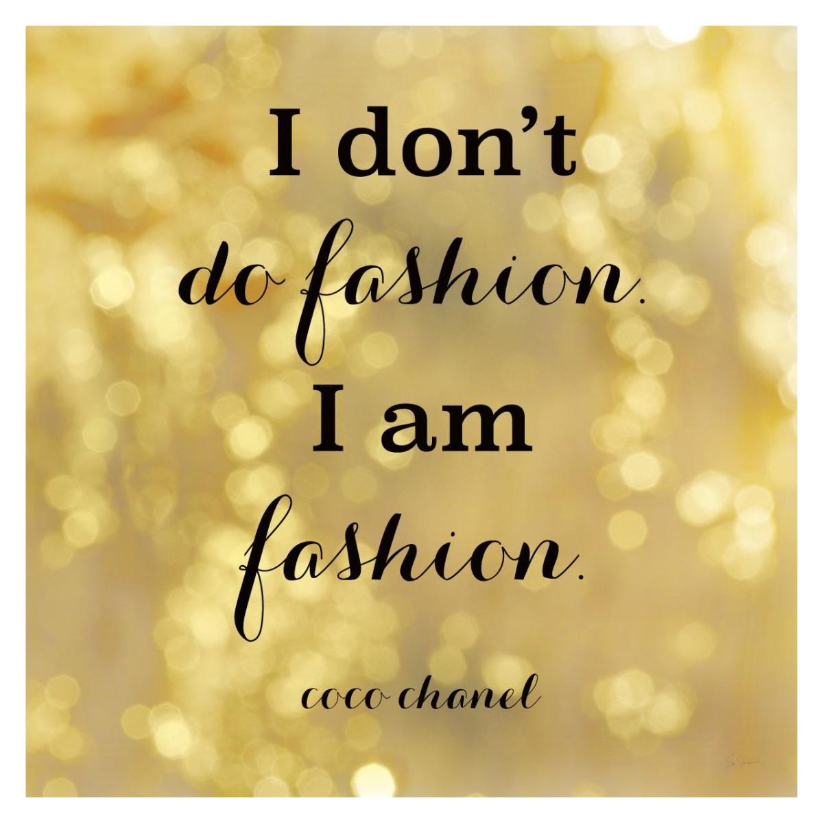 Fashion Quotes III -Paper Art-32"x32"