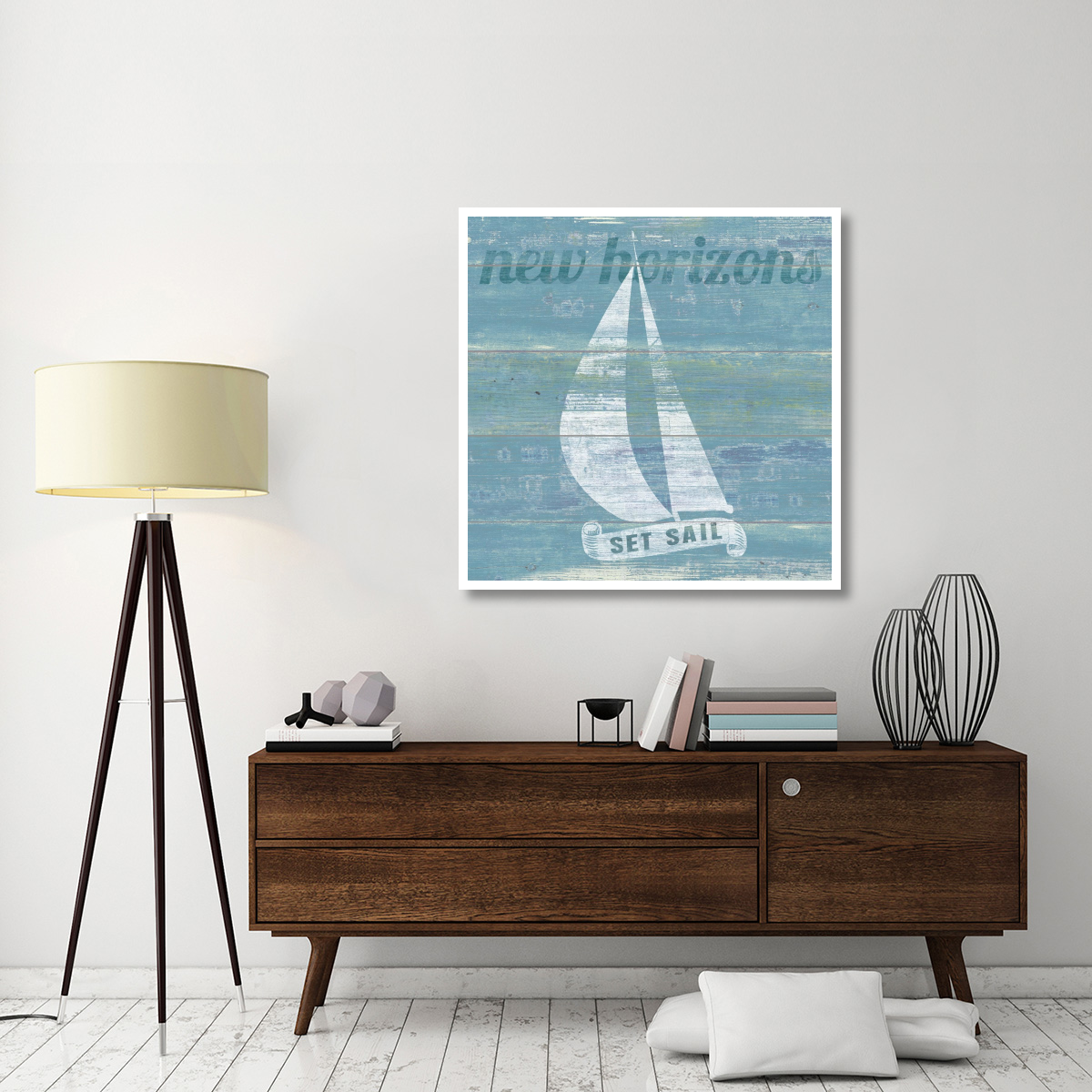 Drift Sailboat -Paper Art-42&quotx42"