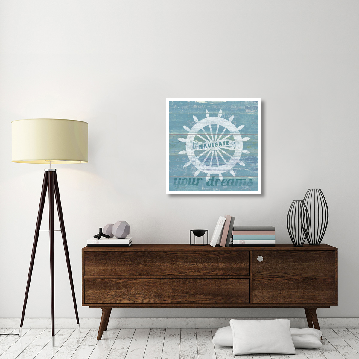 Drift Captains Wheel -Paper Art-32&quotx32"