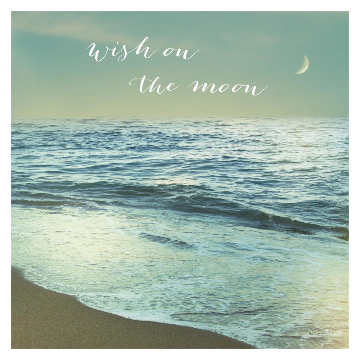 Moonrise Beach Inspiration -Paper Art-32"x32"