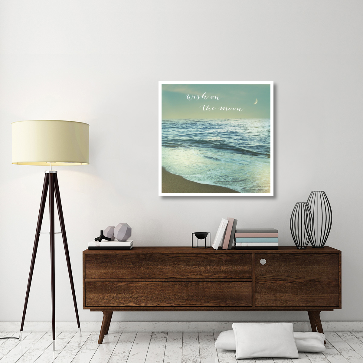 Moonrise Beach Inspiration -Paper Art-38&quotx38"