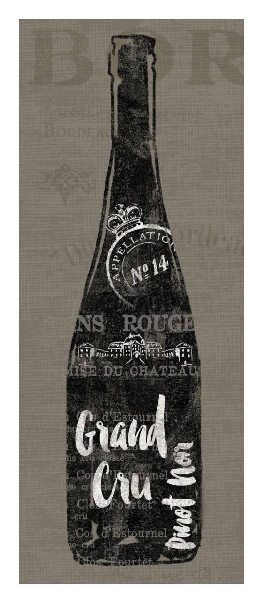 Linen Wine I -Paper Art-14"x32"