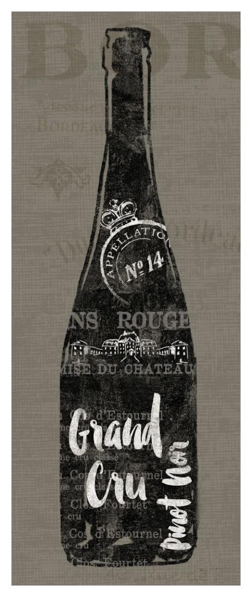 Linen Wine I -Paper Art-22"x52"