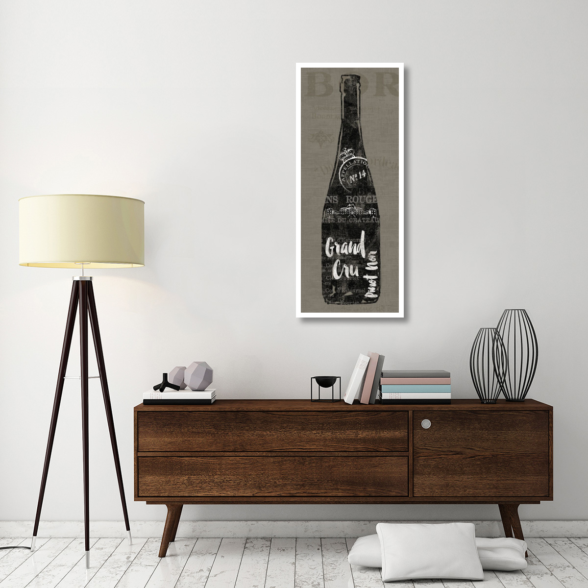 Linen Wine I -Paper Art-22&quotx52"