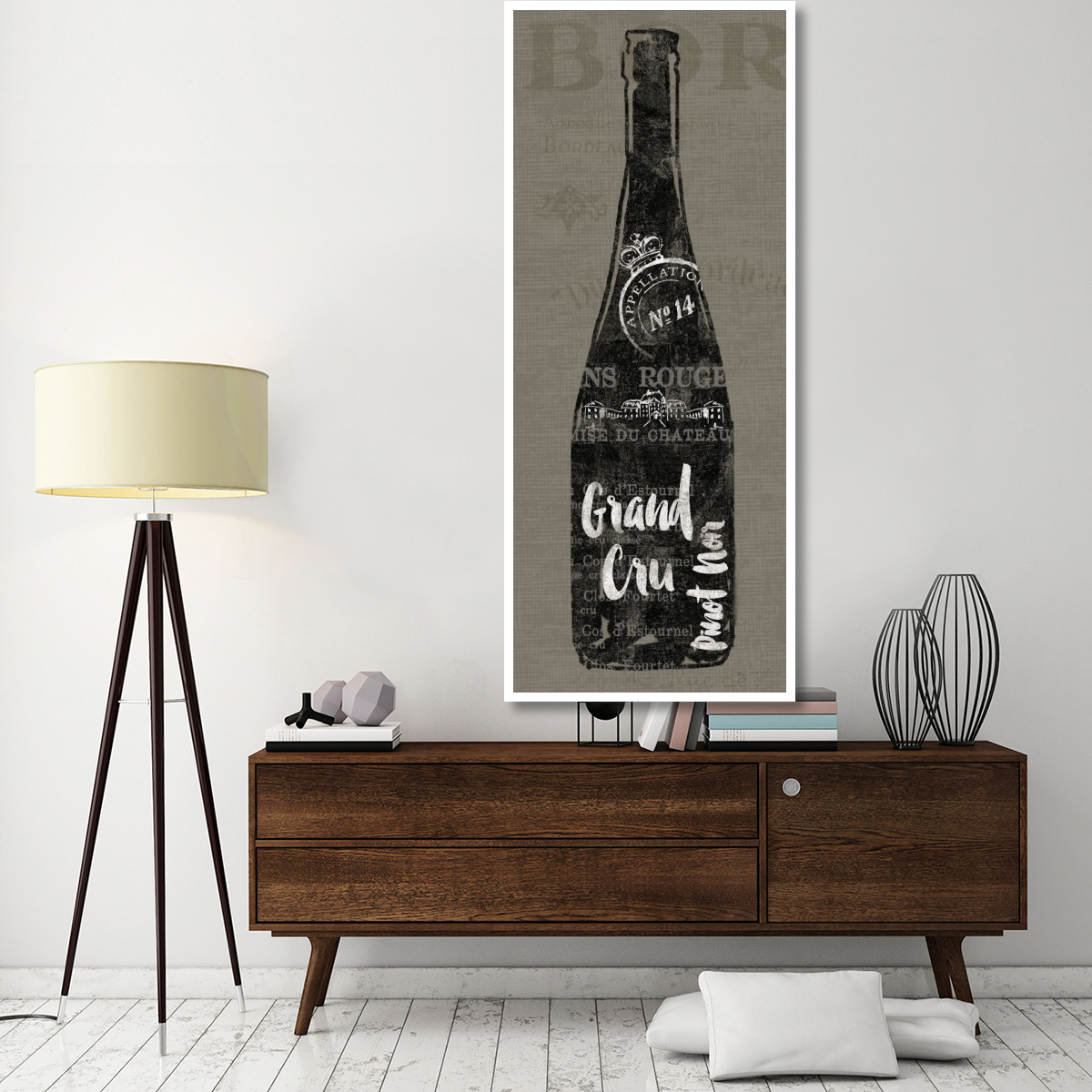 Linen Wine I -Paper Art-32&quotx77"