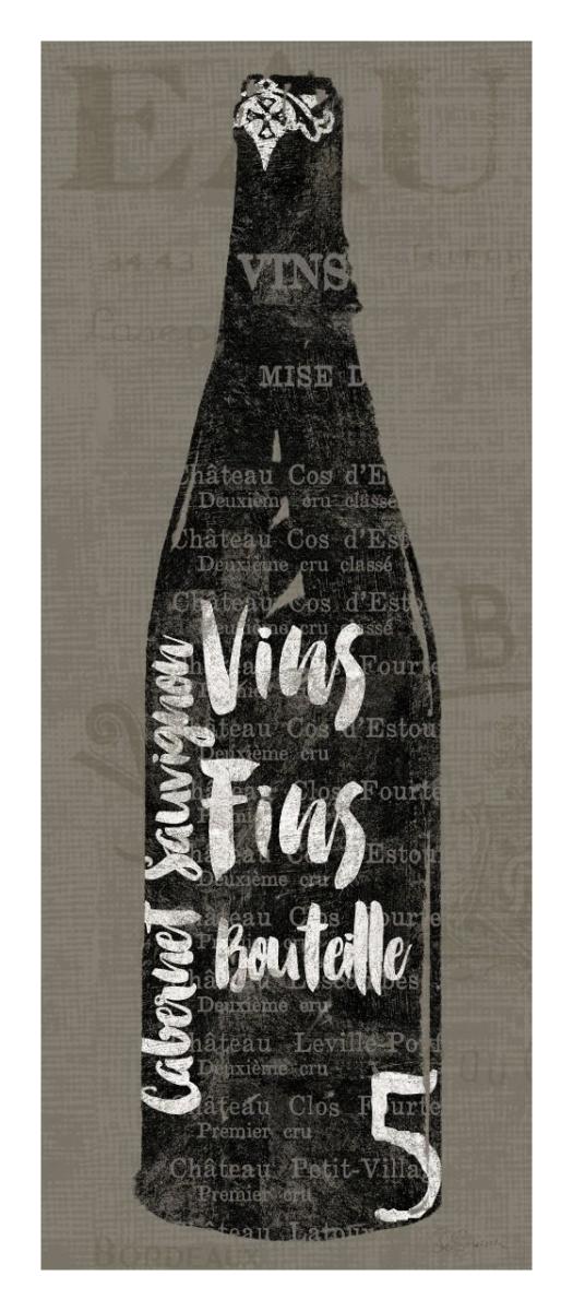 Linen Wine II -Paper Art-14"x32"