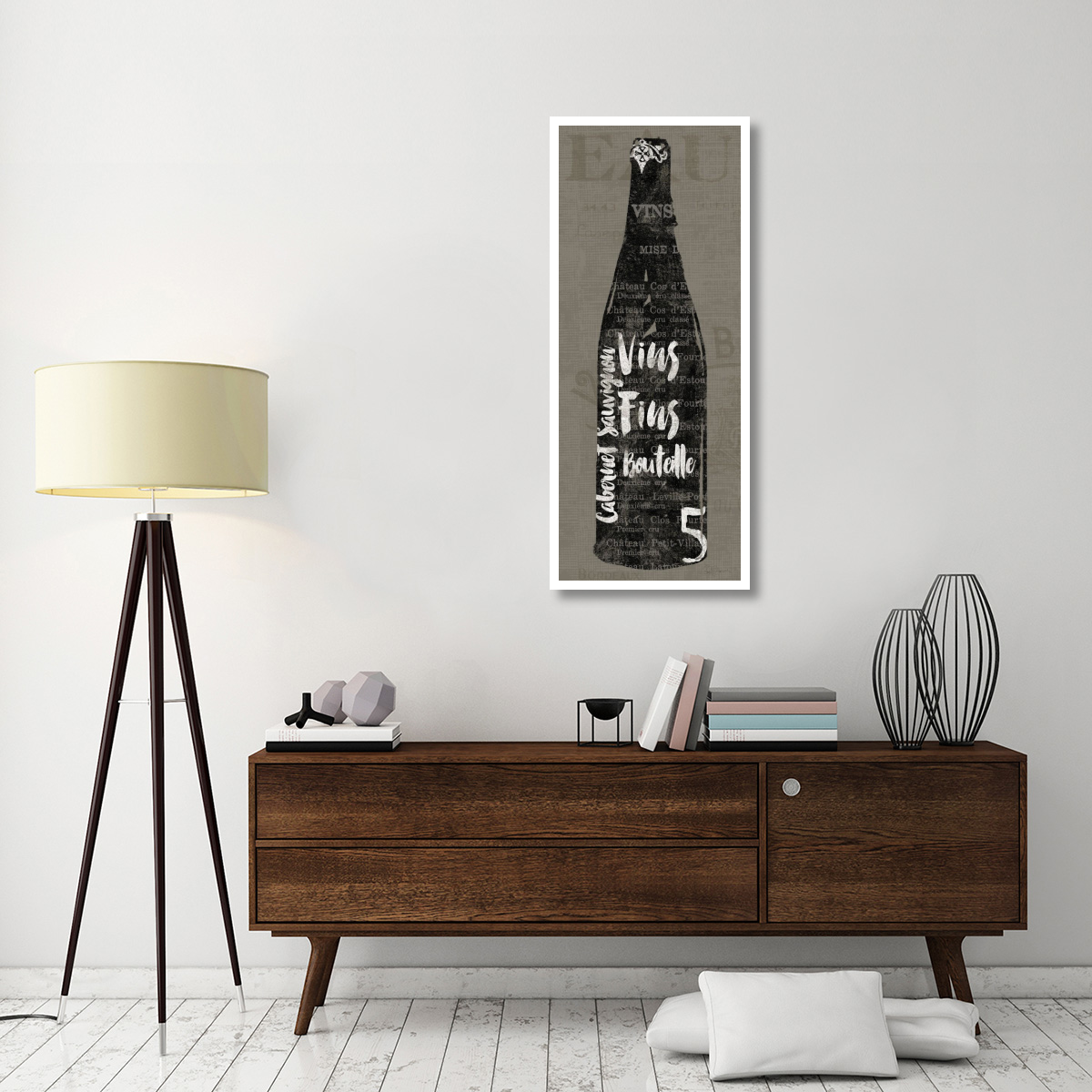 Linen Wine II -Paper Art-22&quotx52"