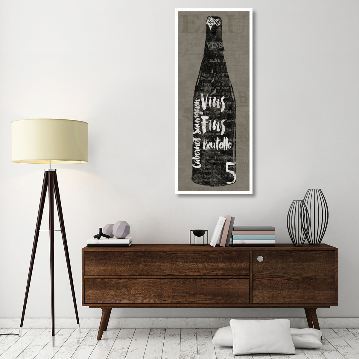 Linen Wine II -Paper Art-26&quotx62"