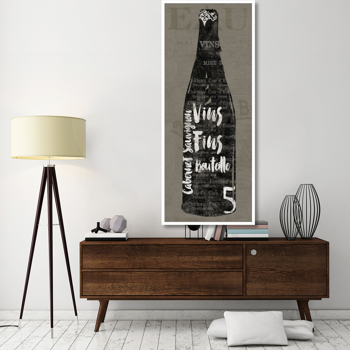 Linen Wine II -Paper Art-32&quotx77"