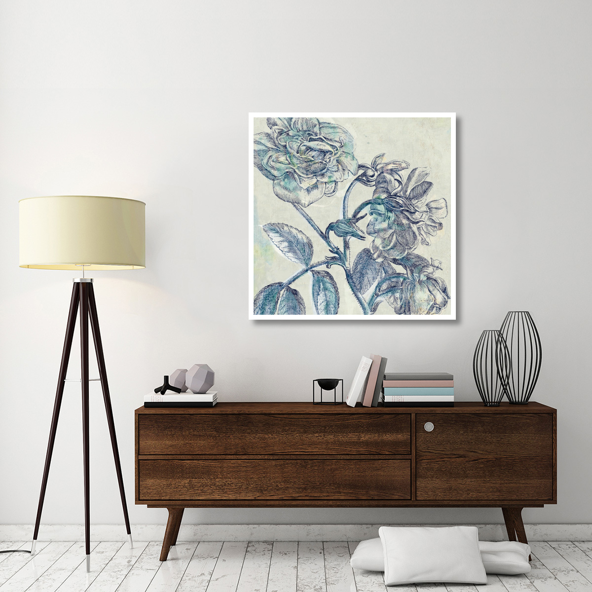 Belle Fleur I -Paper Art-42&quotx42"