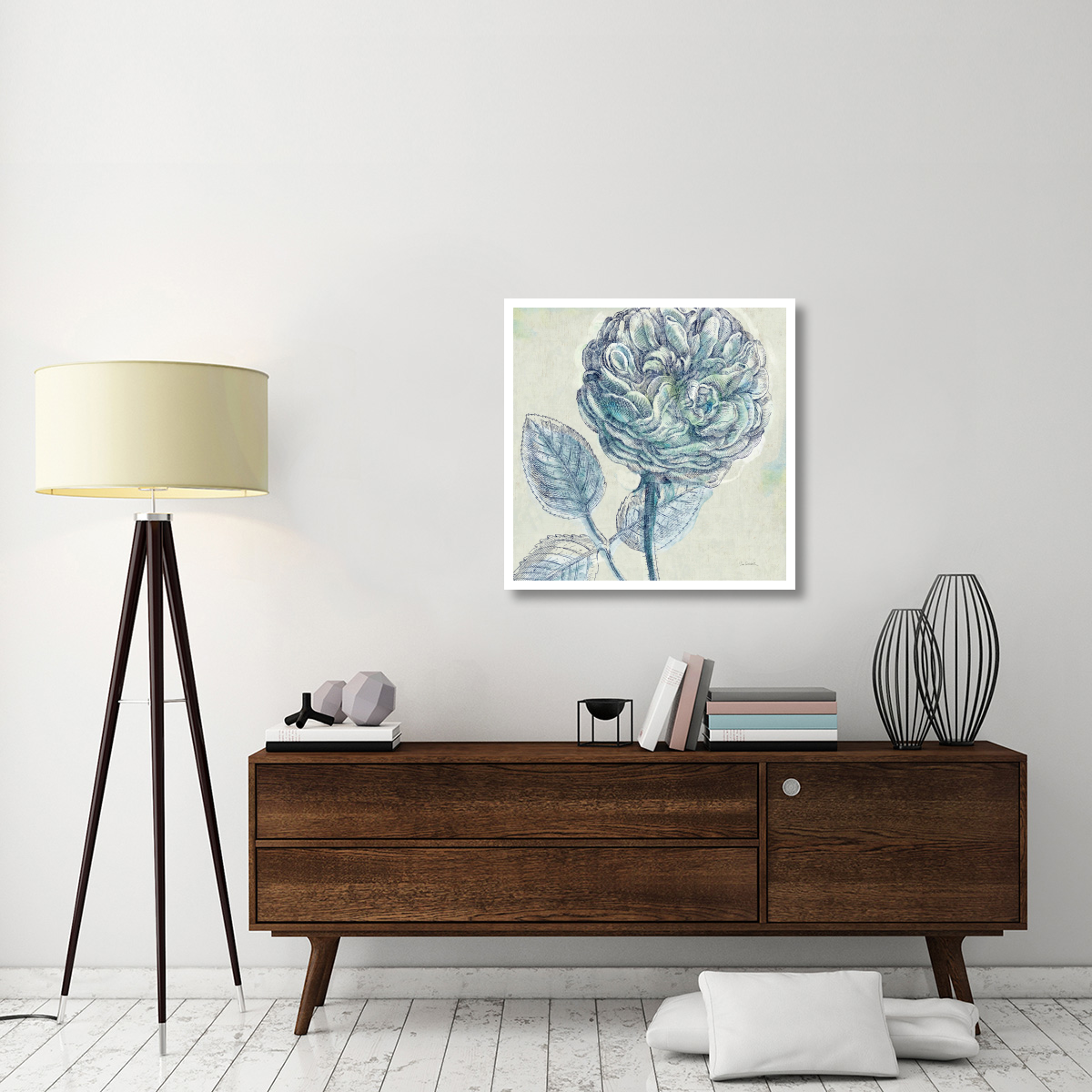 Belle Fleur III -Paper Art-32&quotx32"