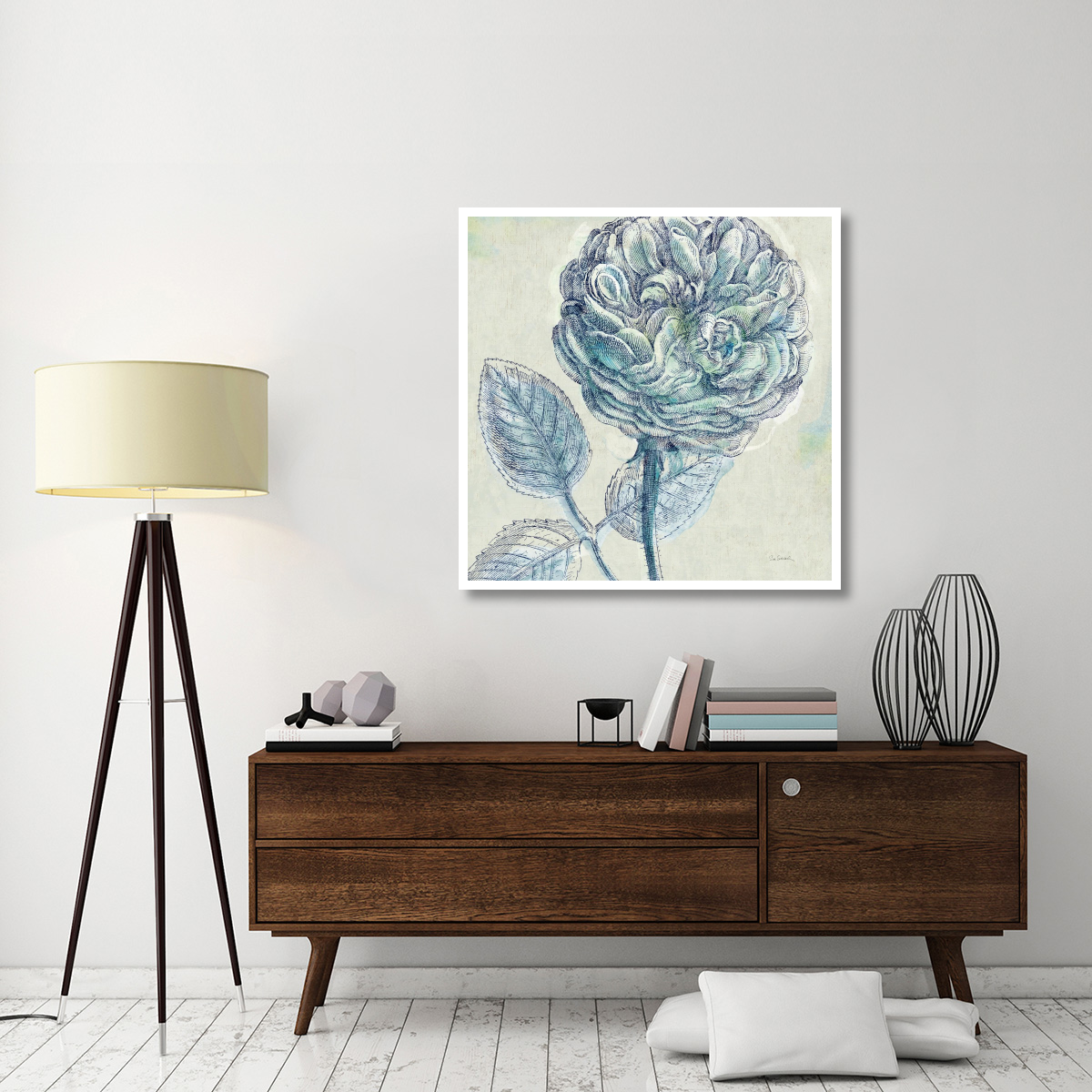 Belle Fleur III -Paper Art-42&quotx42"