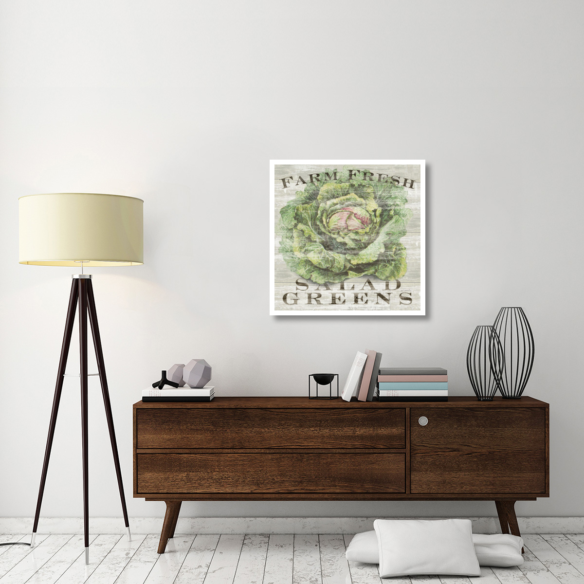 Farm Fresh Greens -Paper Art-32&quotx32"