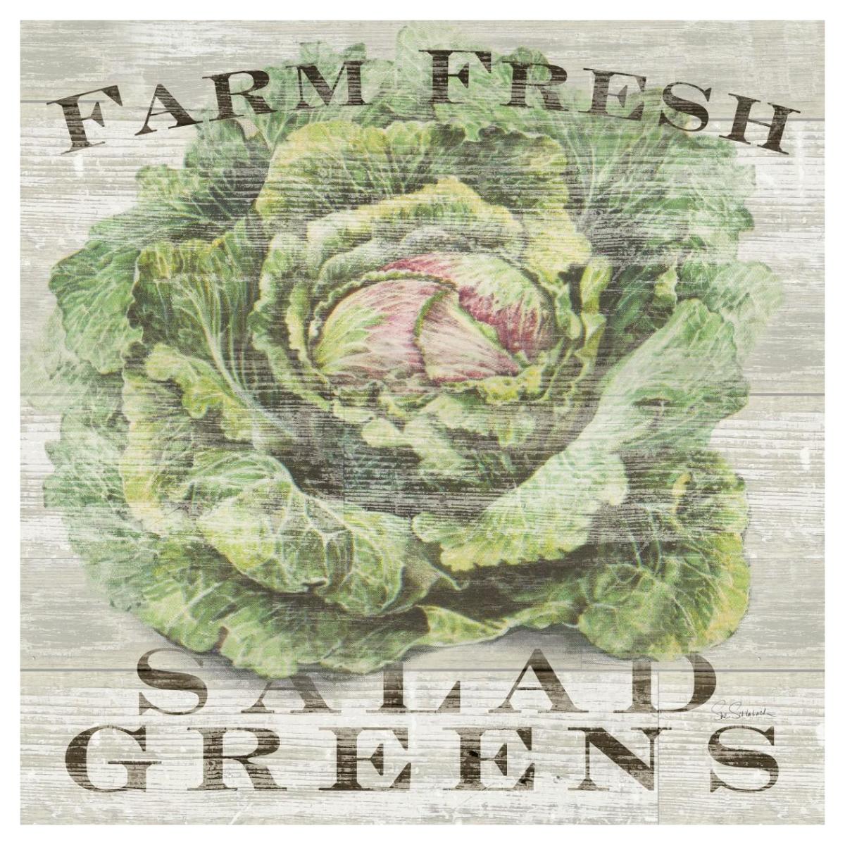 Farm Fresh Greens -Paper Art-42"x42"