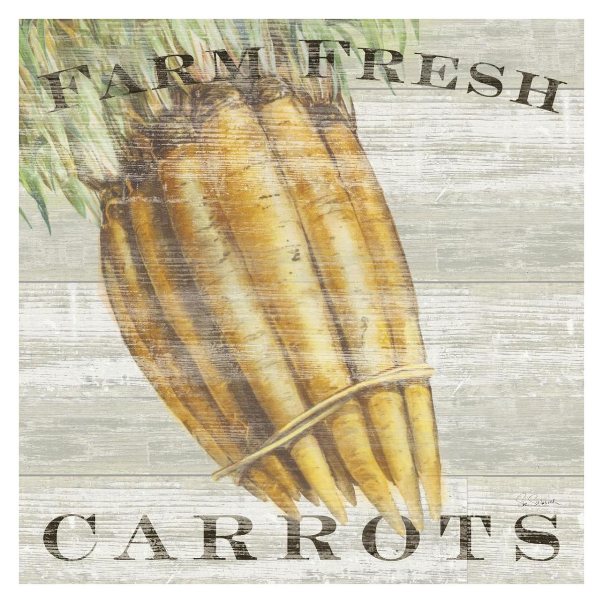 Farm Fresh Carrots -Paper Art-32"x32"