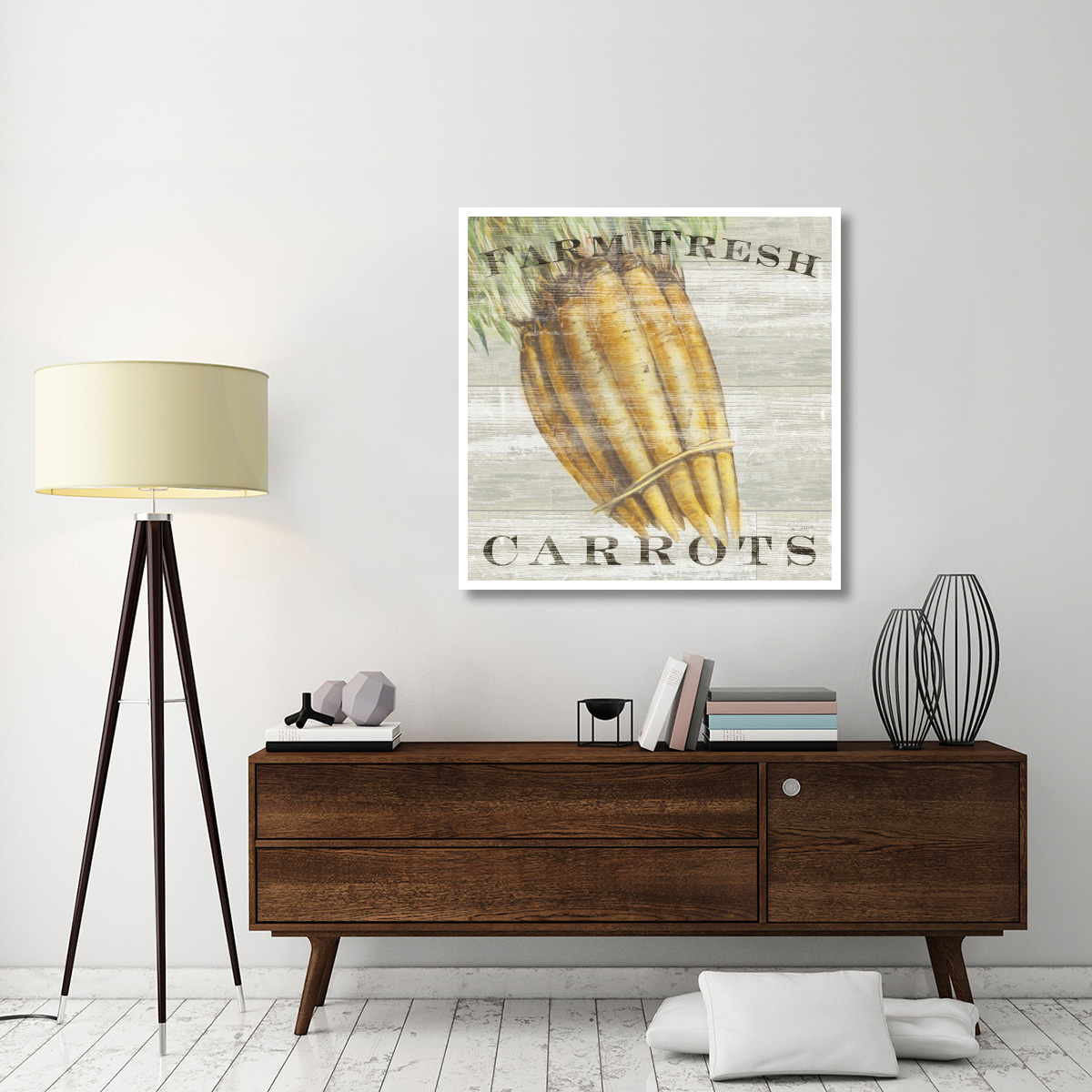 Farm Fresh Carrots -Paper Art-42&quotx42"