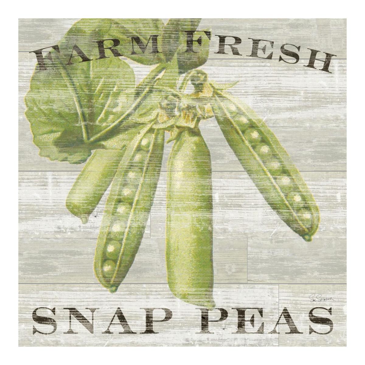 Farm Fresh Peas -Paper Art-20"x20"