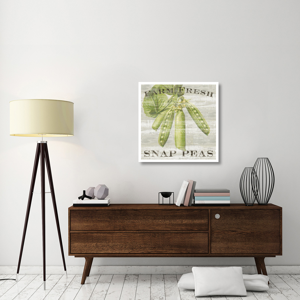 Farm Fresh Peas -Paper Art-32&quotx32"