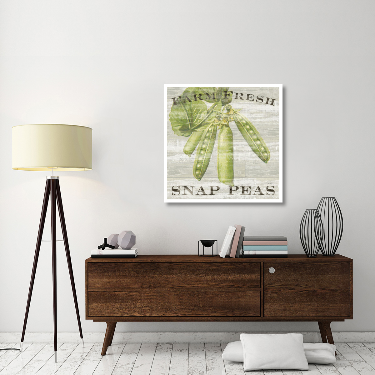 Farm Fresh Peas -Paper Art-38&quotx38"