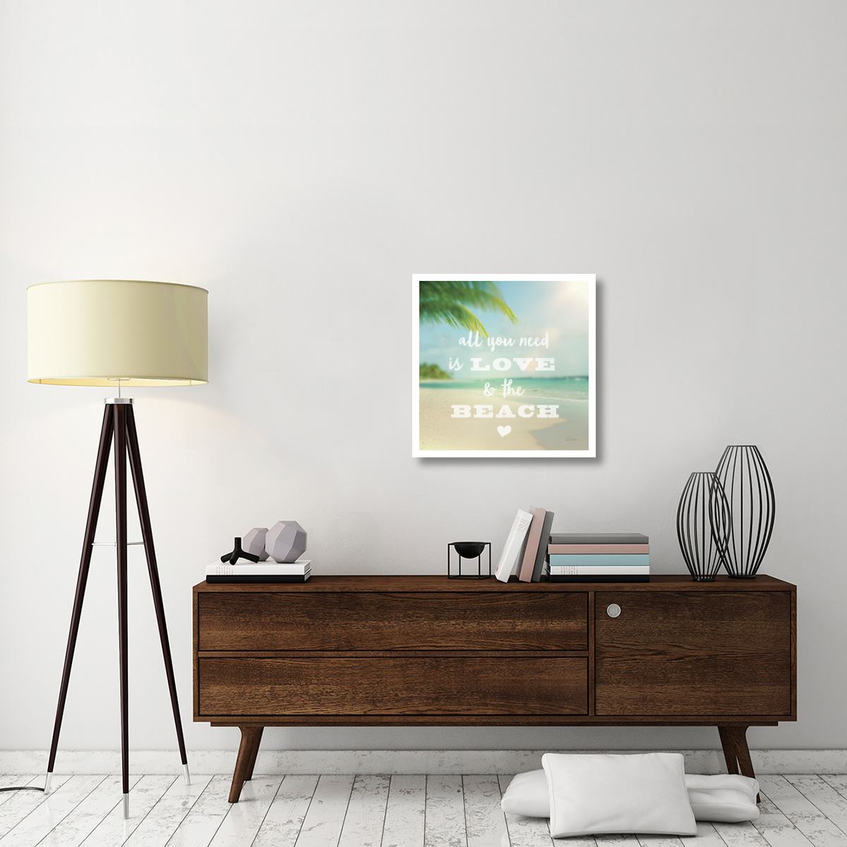 All You Need is Beach -Paper Art-26&quotx26"