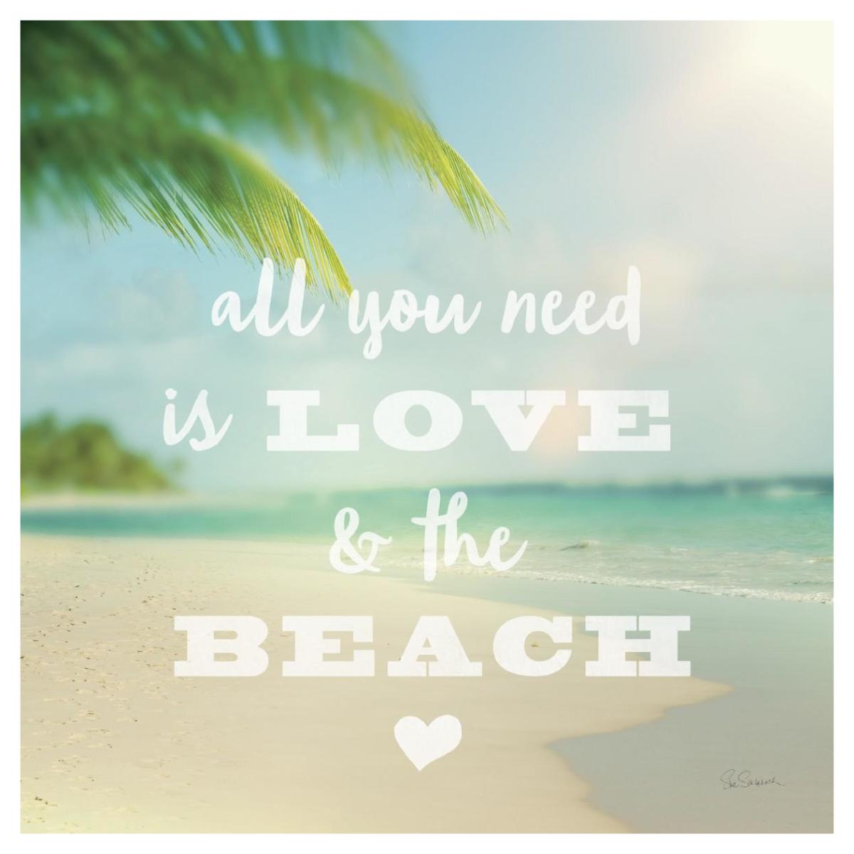All You Need is Beach -Paper Art-42"x42"