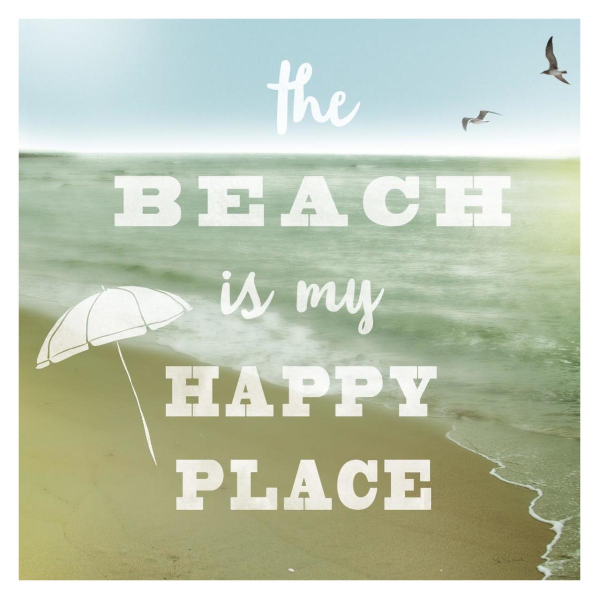 Happy Beach -Paper Art-32"x32"