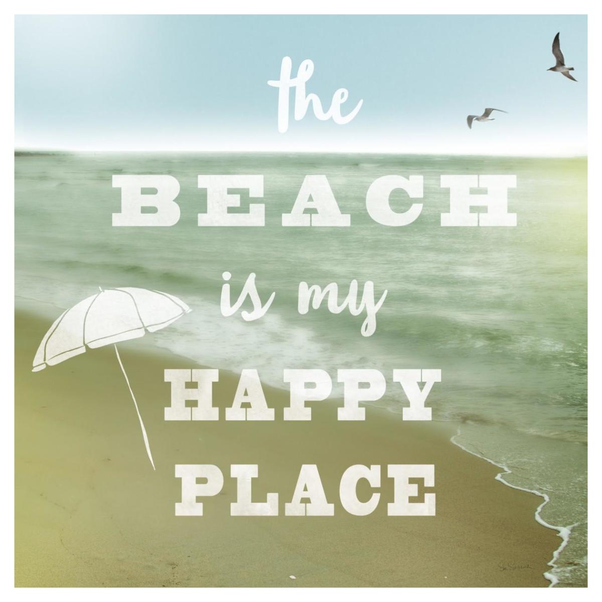 Happy Beach -Paper Art-42"x42"