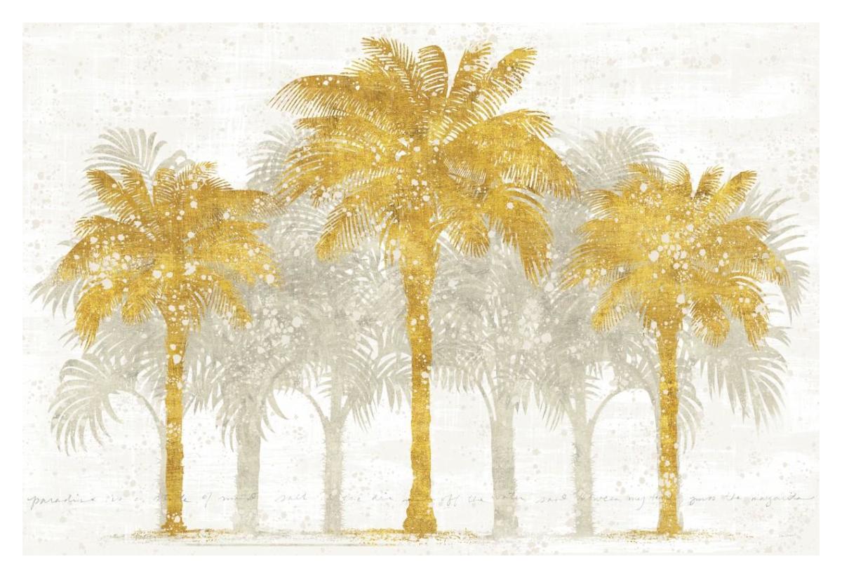 Palm Coast I -Paper Art-38"x26"
