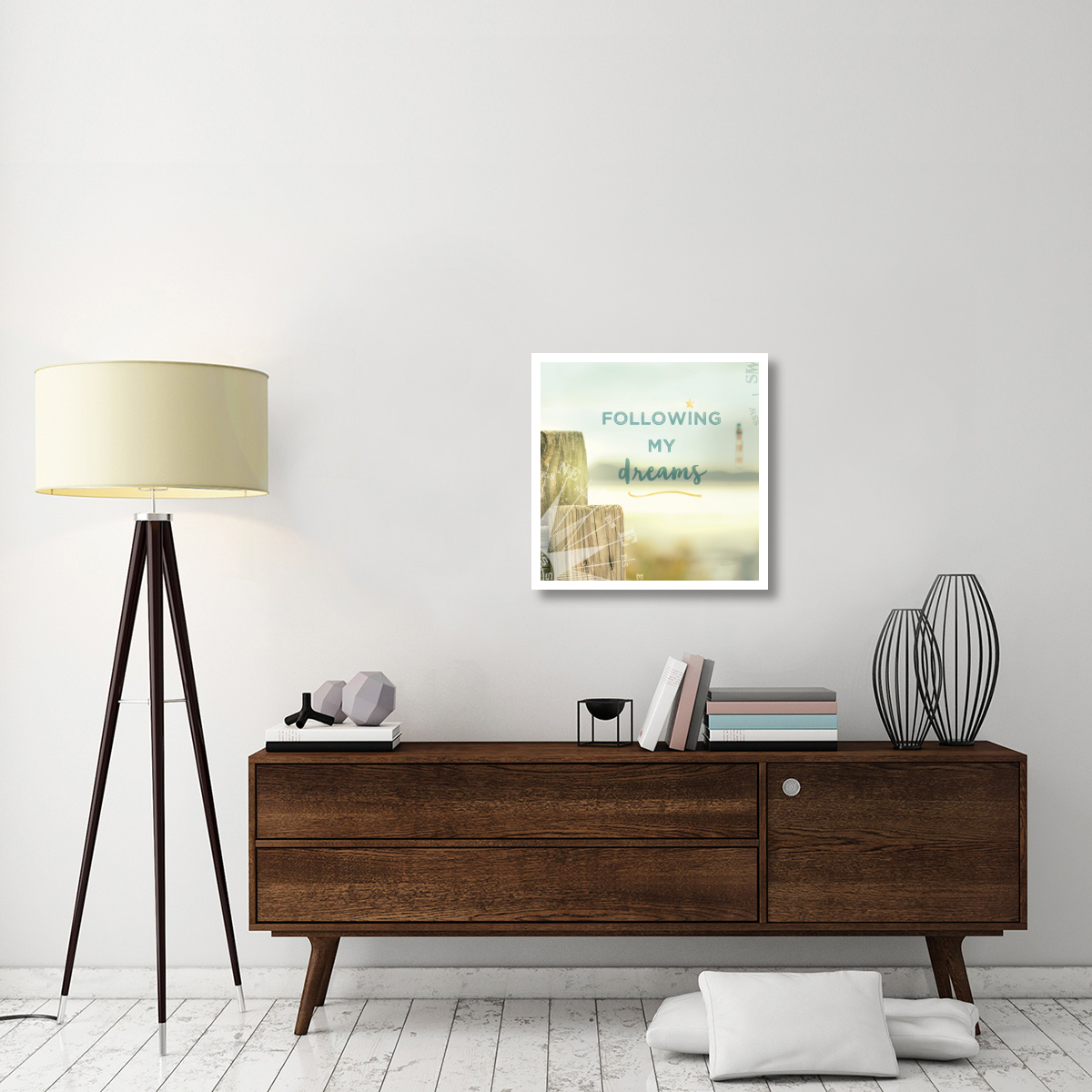 Lighthouse Cove -Paper Art-26&quotx26"