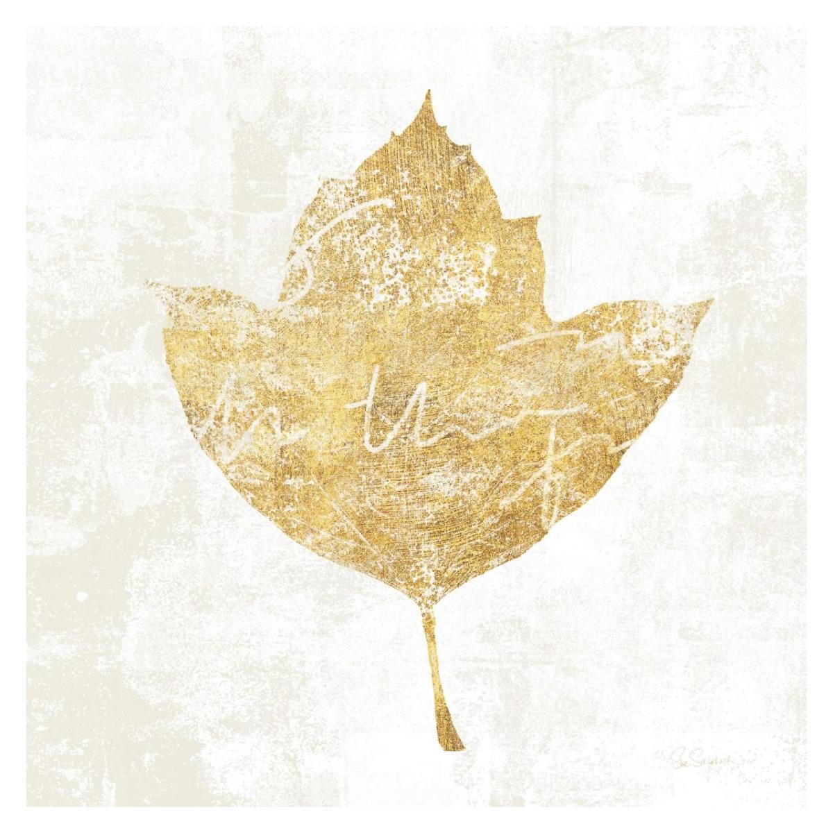 Bronzed Leaf I -Paper Art-32"x32"
