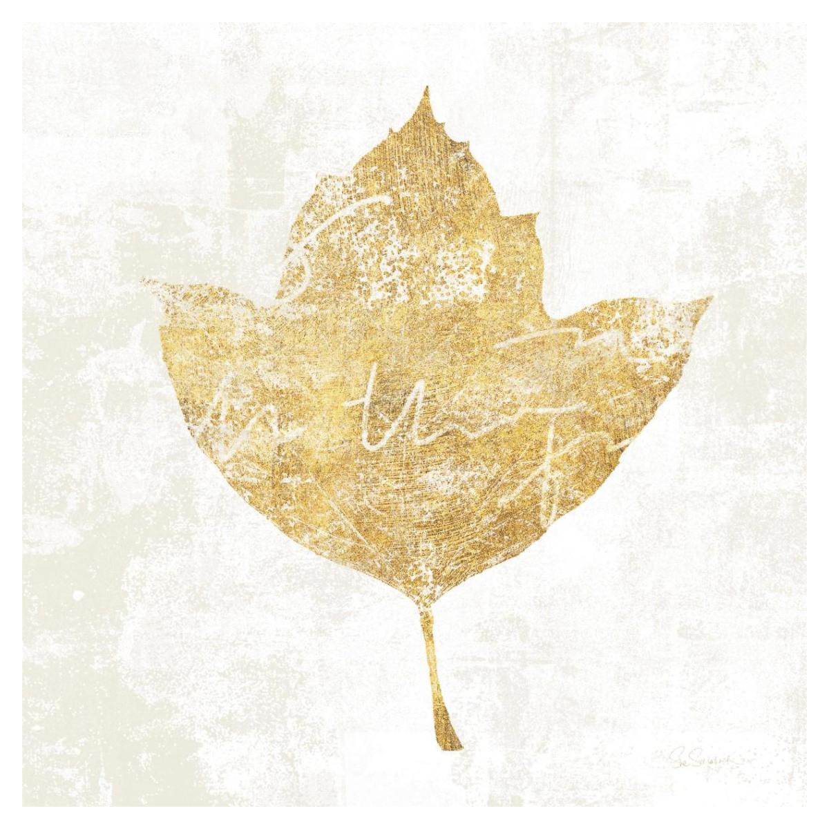Bronzed Leaf I -Paper Art-38"x38"