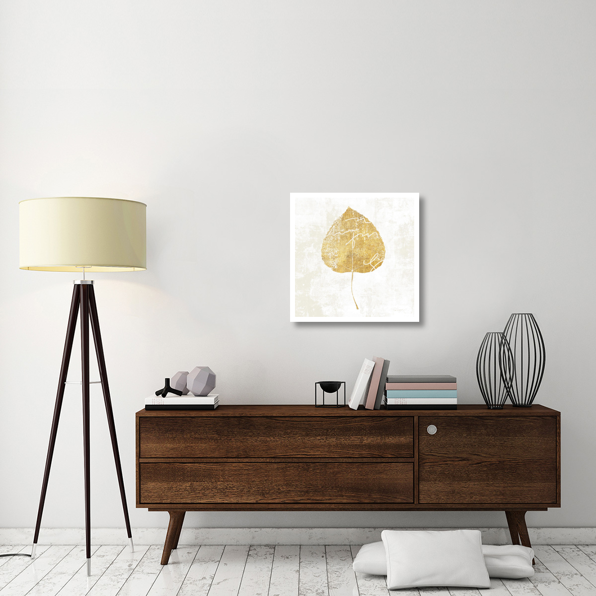 Bronzed Leaf II -Paper Art-26&quotx26"