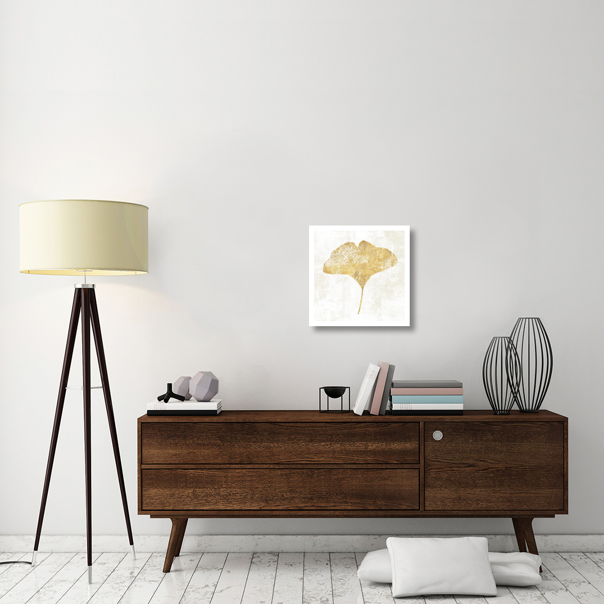 Bronzed Leaf III -Paper Art-20&quotx20"