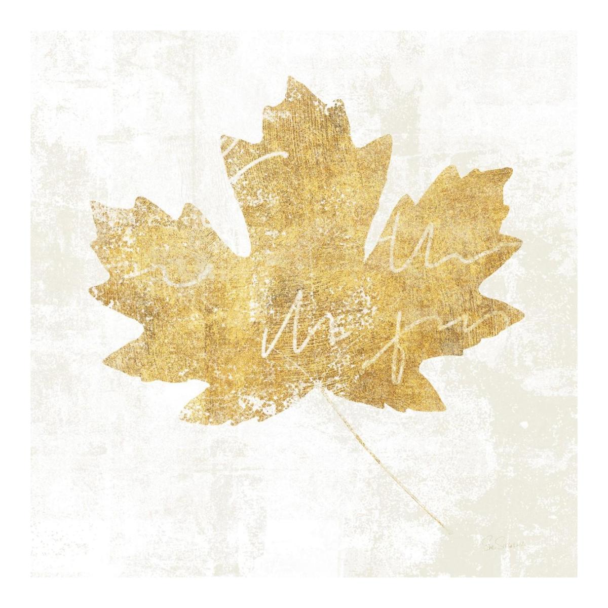 Bronzed Leaf IV -Paper Art-20"x20"