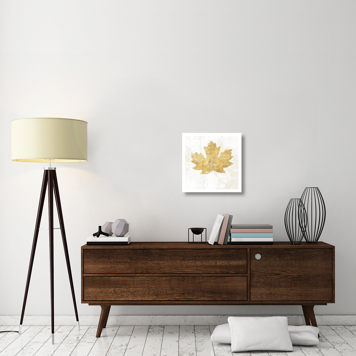Bronzed Leaf IV -Paper Art-20&quotx20"