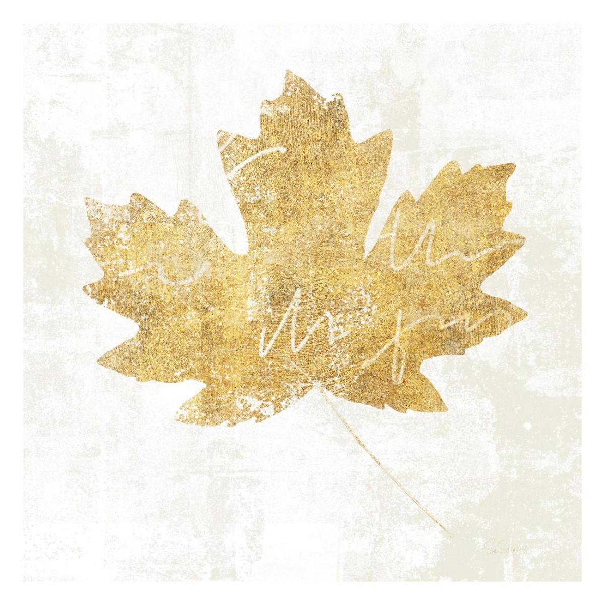 Bronzed Leaf IV -Paper Art-26"x26"