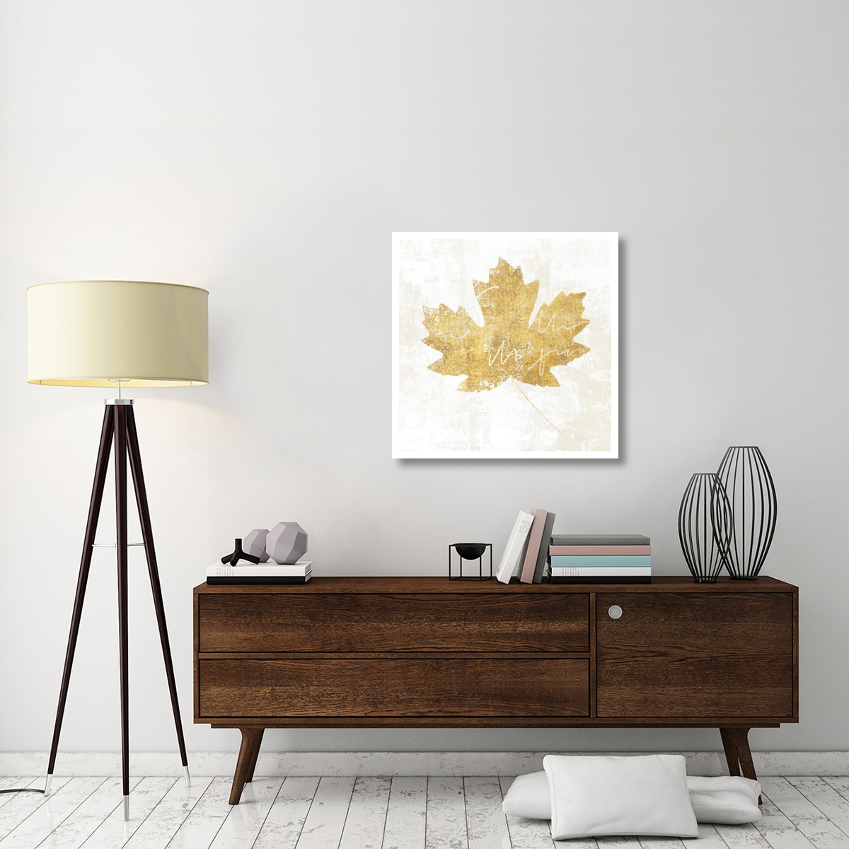 Bronzed Leaf IV -Paper Art-32&quotx32"