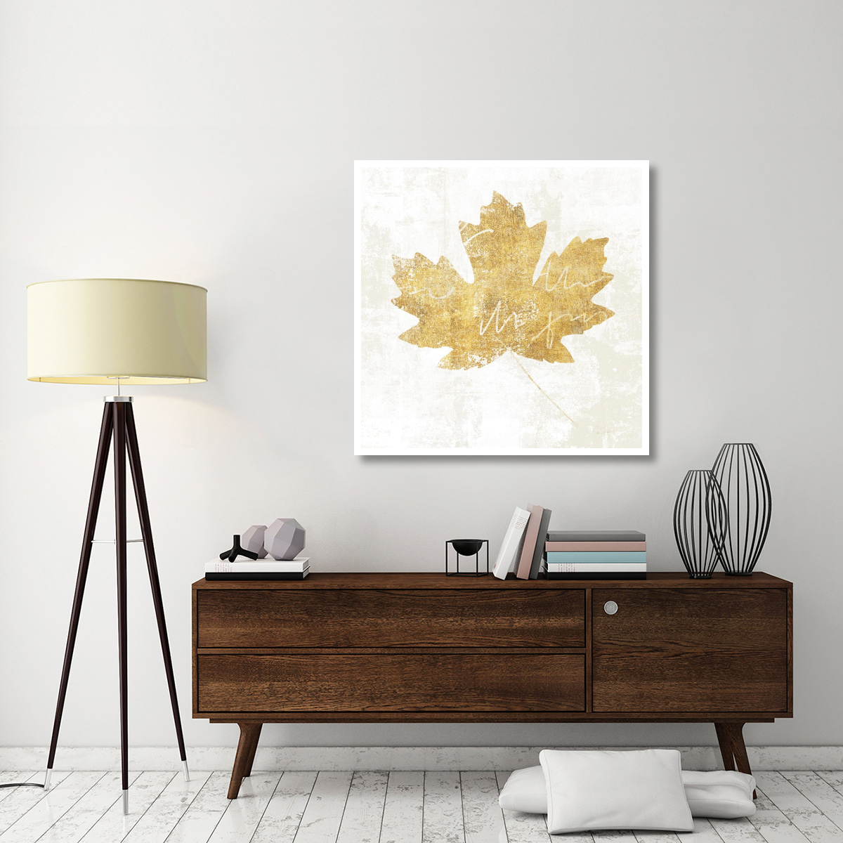 Bronzed Leaf IV -Paper Art-42&quotx42"