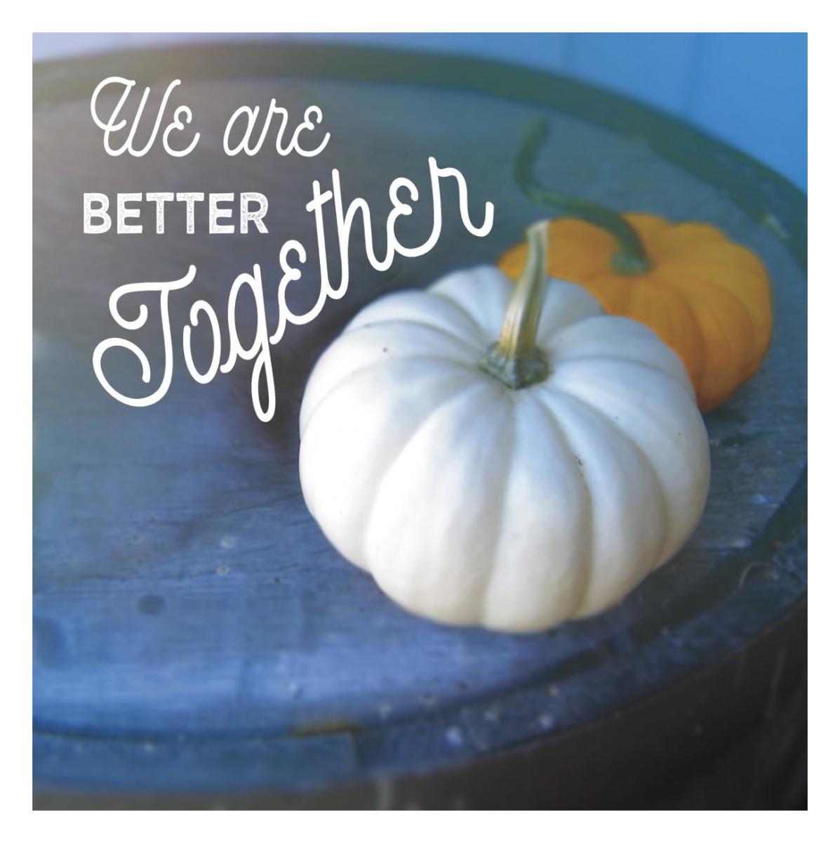 Better Together -Paper Art-26"x26"