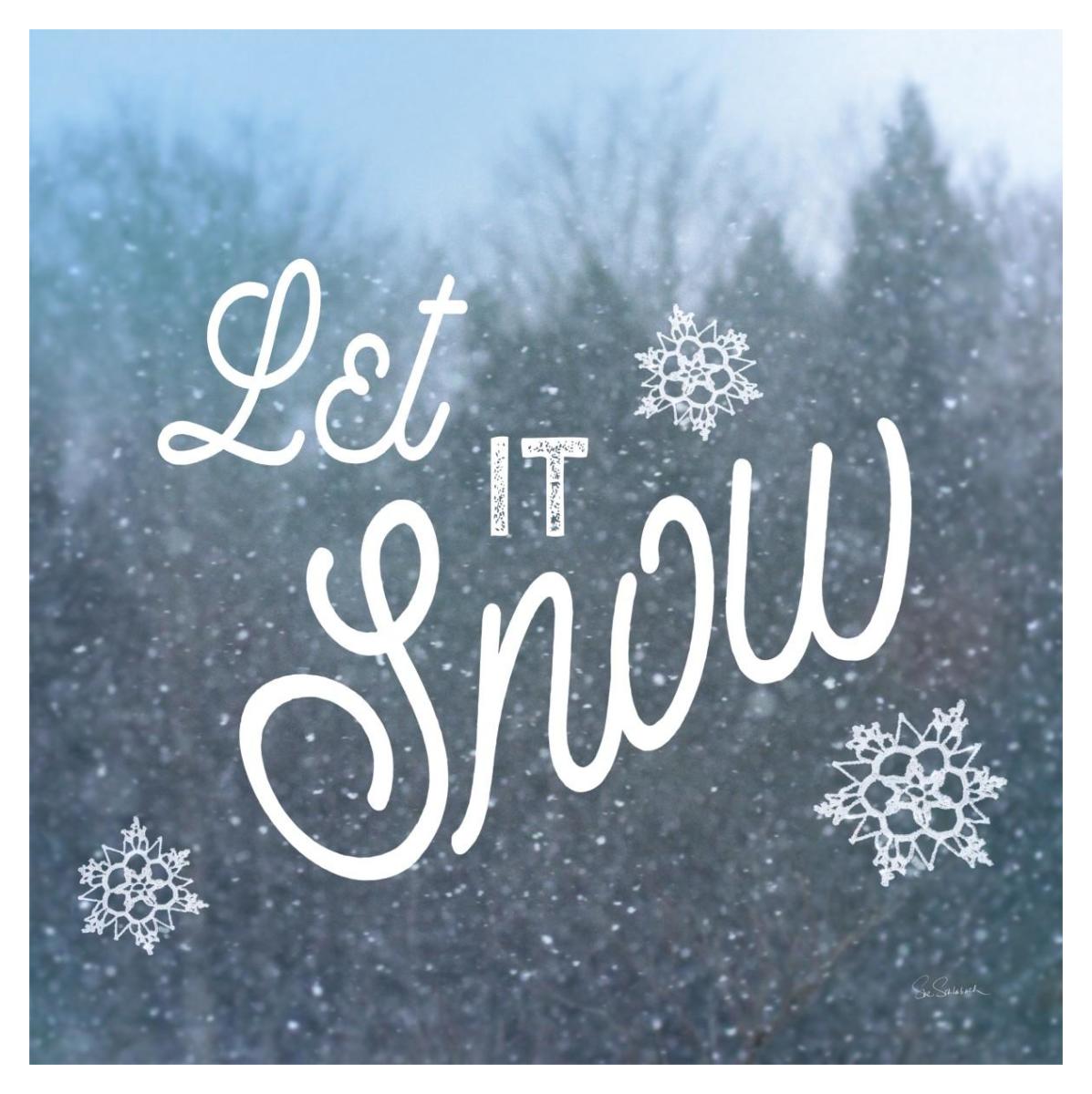 Let it Snow I -Paper Art-38"x38"