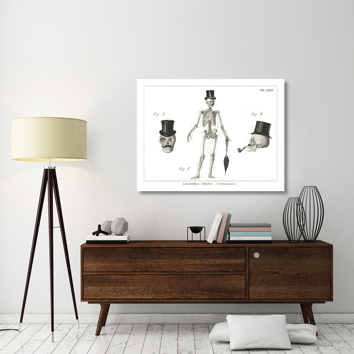 Dandy Bones -Paper Art-50&quotx38"