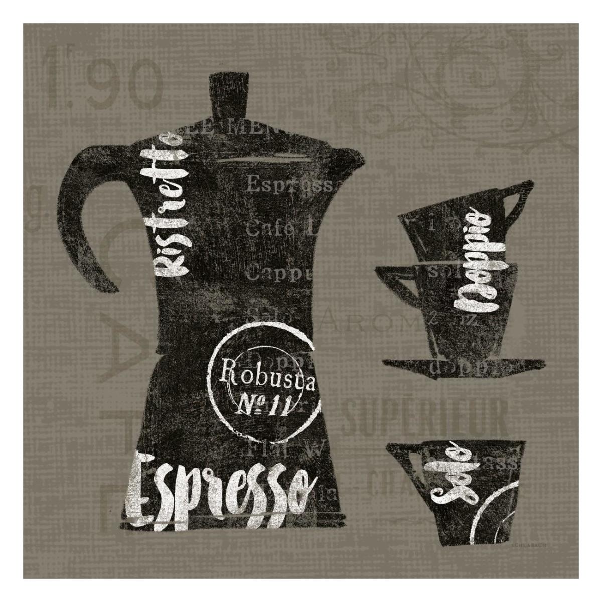 Linen Coffee I -Paper Art-26"x26"