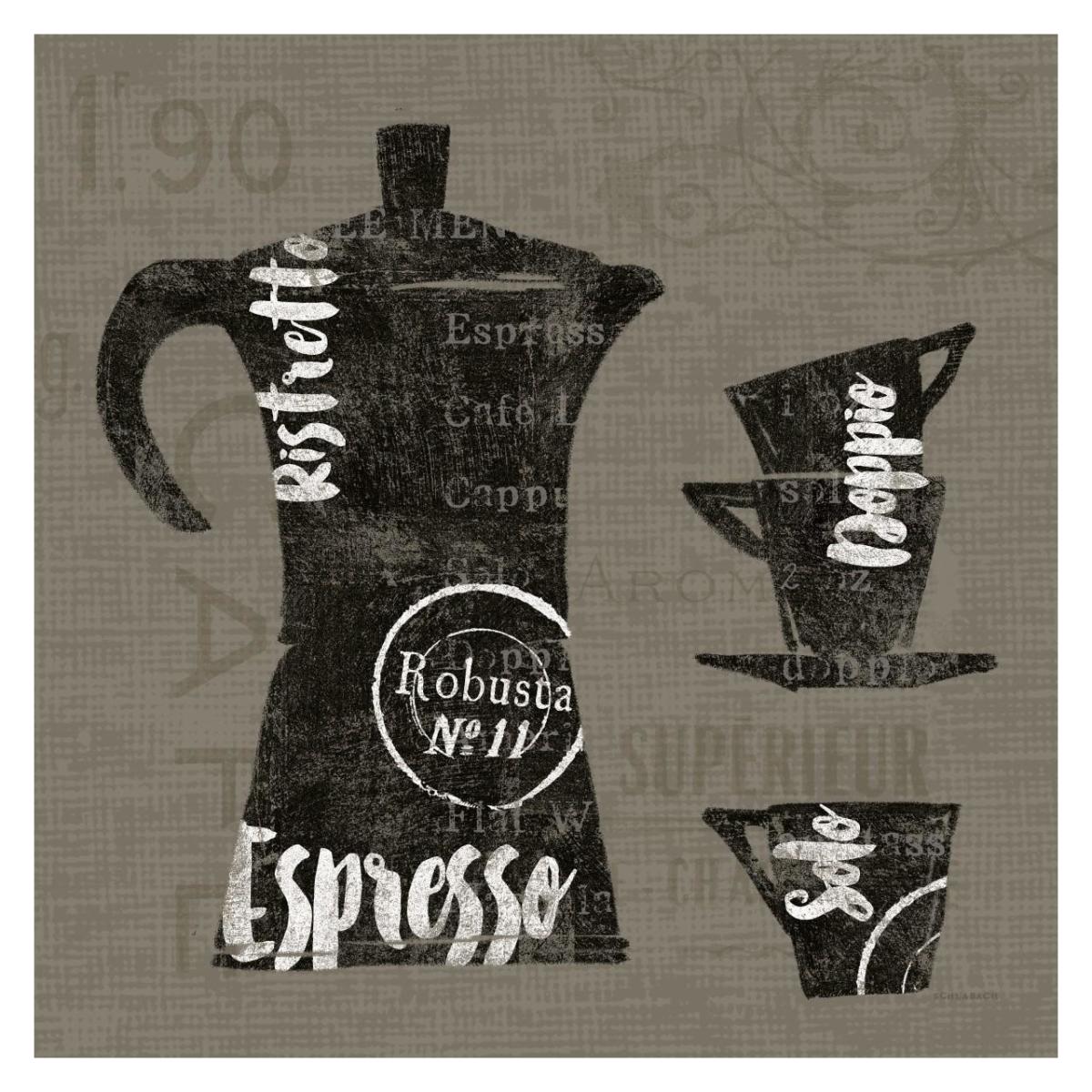 Linen Coffee I -Paper Art-32"x32"